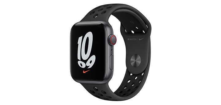 Apple Watch Nike SE 44mm スペースグレイアルミニウムケースとアンスラサイト/ブラックNikeスポーツバンド