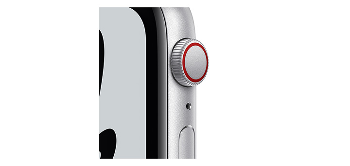 Apple Watch Nike SE 44mm シルバーアルミニウムケースとピュアプラチナム／ブラックNikeスポーツバンド