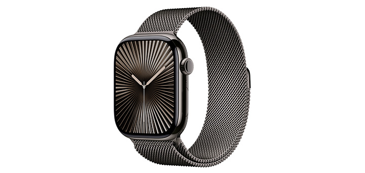 Apple Watch series 10 46mm スレートチタニウムケースとスレートミラネーゼループ
