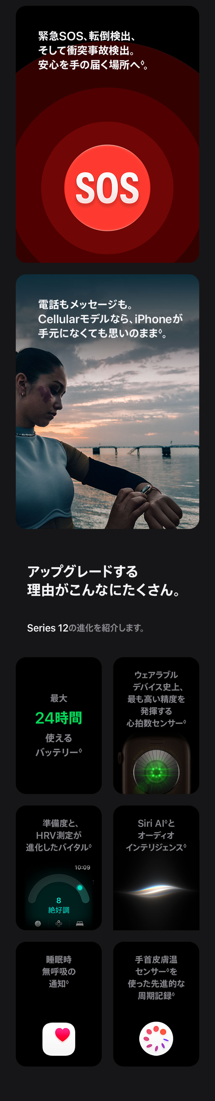 Apple Watch Series 12（GPS + Cellularモデル）の製品情報