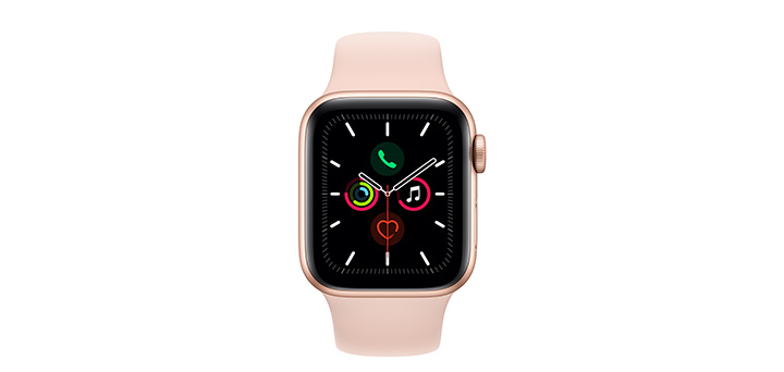 Apple Watch Series 5 40mm ゴールドアルミニウムケースとピンクサンドスポーツバンド