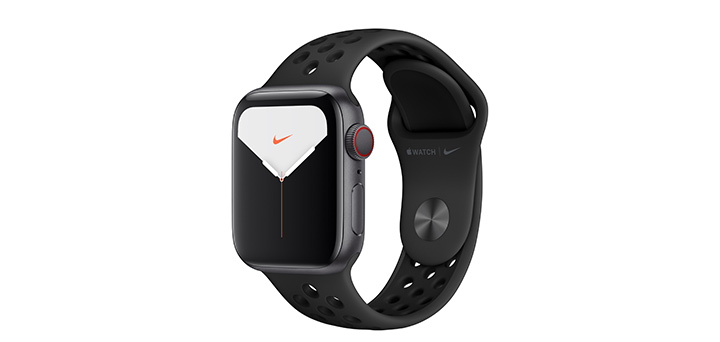 Apple Watch Nike Series 5 40mm スペースグレイアルミニウムケースとアンスラサイト／ブラックNikeスポーツバンド