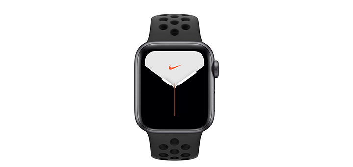 Apple Watch Nike Series 5 40mm スペースグレイアルミニウムケースとアンスラサイト／ブラックNikeスポーツバンド