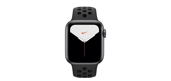 Apple Watch Nike Series 5 40mm スペースグレイアルミニウムケースとアンスラサイト/ブラックNikeスポーツバンド