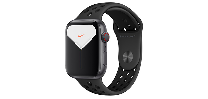 Apple Watch Nike Series 5 44mm スペースグレイアルミニウムケースとアンスラサイト／ブラックNikeスポーツバンド