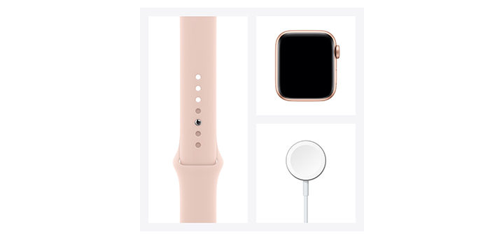 Apple Watch Series 6 40mm ゴールドアルミニウムケースとピンクサンドスポーツバンド