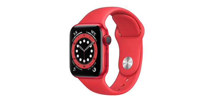 Apple Watch Series 6 40mm (PRODUCT)RED(TM)アルミニウムケースと(PRODUCT)RED(TM)スポーツバンド
