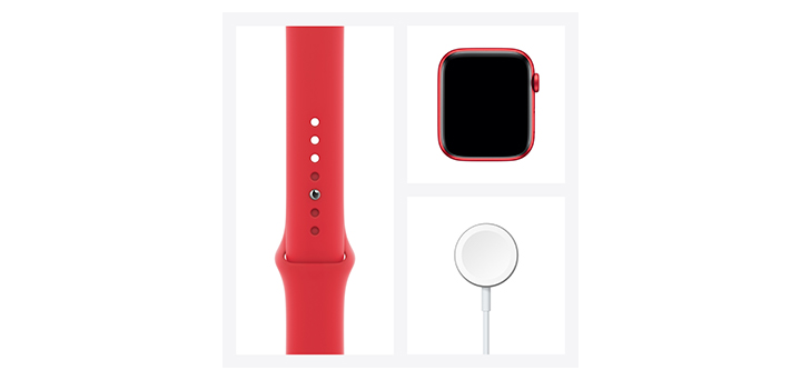 Apple Watch Series 6 44mm （PRODUCT）RED（TM）アルミニウムケースと（PRODUCT）RED（TM）スポーツバンドンド
