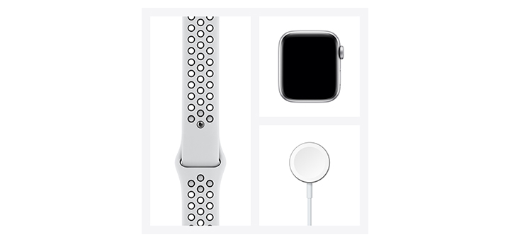 Apple Watch Nike Series 6 40mm シルバーアルミニウムケースとピュアプラチナム／ブラックNikeスポーツバンド