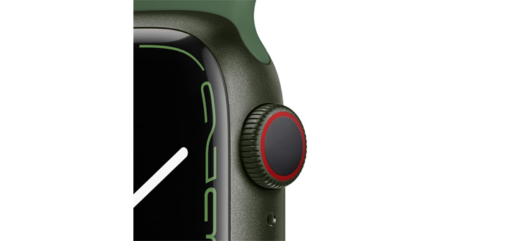 Apple Watch Series 7 41mm グリーンアルミニウムケースとクローバースポーツバンド