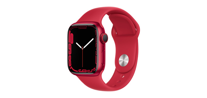 Apple Watch Series 7 41mm （PRODUCT）RED（TM）アルミニウムケースと（PRODUCT）RED（TM）スポーツバンド