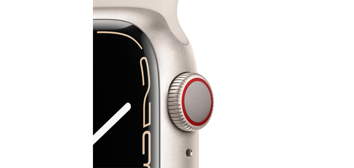 Apple Watch Series 7 41mm スターライトアルミニウムケースとスターライトスポーツバンド