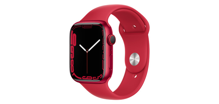 Apple Watch Series 7 45mm (PRODUCT)RED(TM)アルミニウムケースと(PRODUCT)RED(TM)スポーツバンド