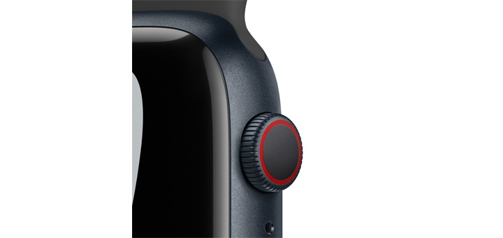 Apple Watch Nike Series 7 45mm ミッドナイトアルミニウムケースとアンスラサイト/ブラックNikeスポーツバンド