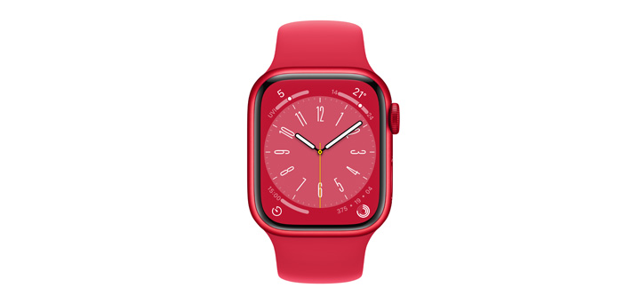 Apple Watch Series 8 41mm （PRODUCT）RED（TM）アルミニウムケースと（PRODUCT）RED（TM）スポーツバンド