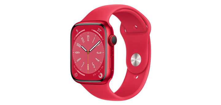 Apple Watch Series 8 45mm （PRODUCT）RED（TM）アルミニウムケースと（PRODUCT）RED（TM）スポーツバンド