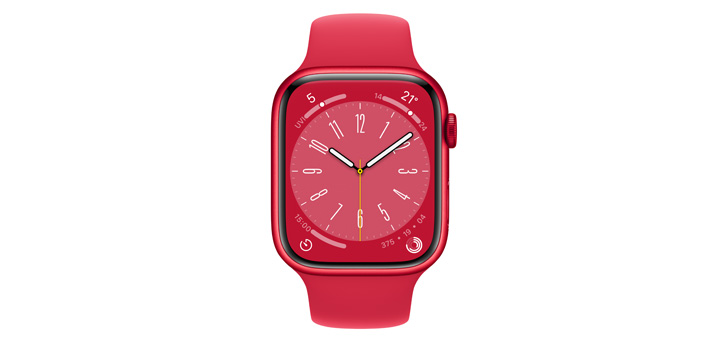 Apple Watch Series 8 45mm （PRODUCT）RED（TM）アルミニウムケースと（PRODUCT）RED（TM）スポーツバンド