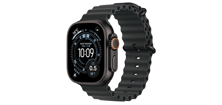 Apple Watch Ultra 3 49mm ブラックチタニウムケースとブラックオーシャンバンド