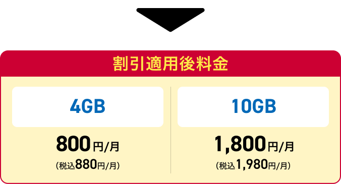 ドコモ mini 割引適用内訳2