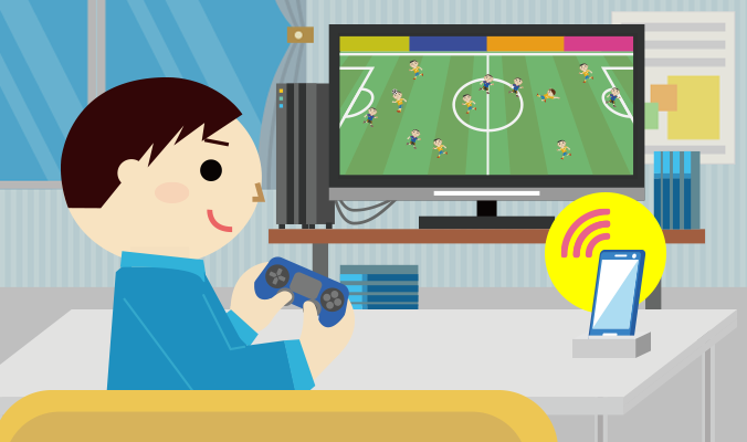 「オンラインゲームも」のイメージ画像