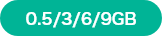 0.5／3／6／9GB