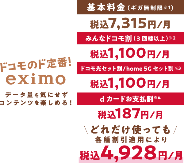 ドコモのド定番 eximo