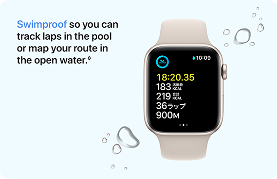 Swimproof so you can track laps in the pool or map your route in the open water.
