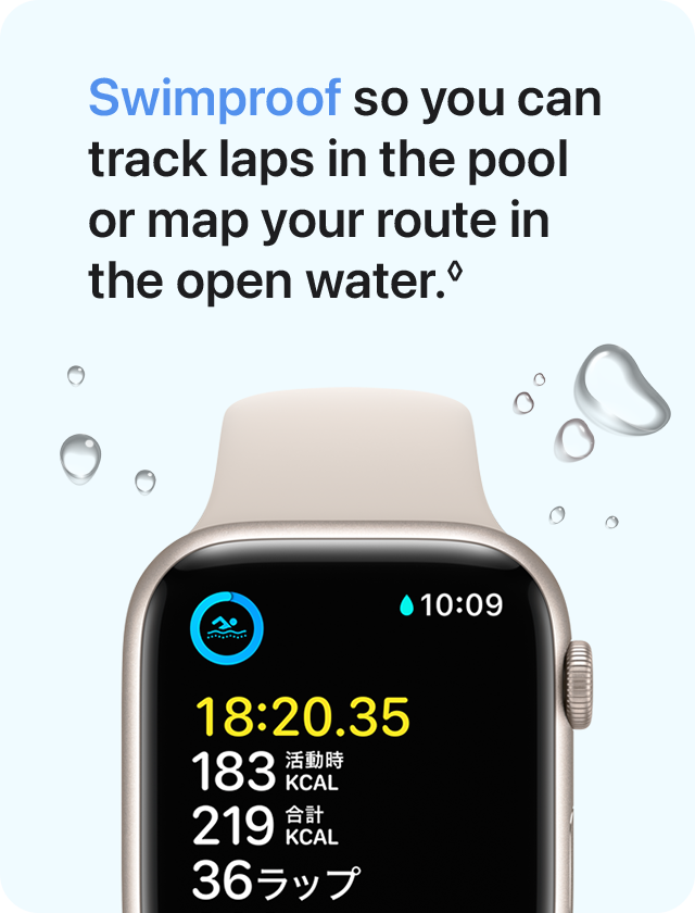 Swimproof so you can track laps in the pool or map your route in the open water.