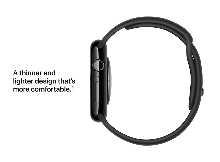 A thinner and lighter design that's more comfortable.