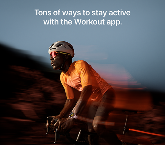 Tons of ways to stay active with the Workout app.