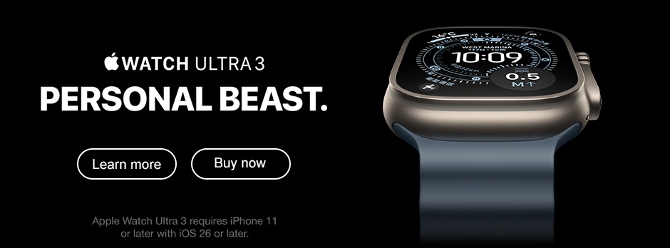 Apple Watch Ultra 3 Learn more Buy now