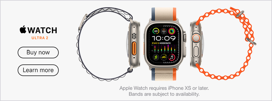 Apple Watch Ultra 2 Buy now Learn more Apple Watch requires iPhone 8 or later. Bands are subject to availability.