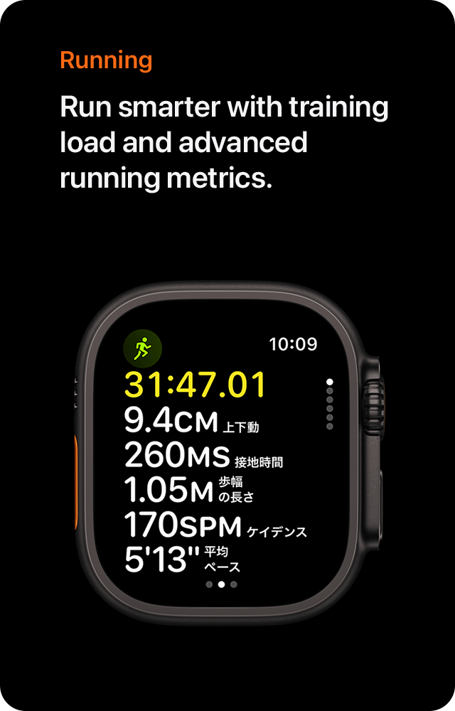 Running Run smarter with training load and advanced running metrics.