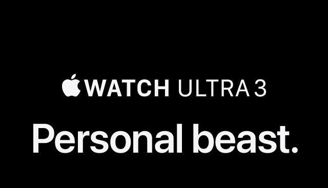 Apple Watch Ultra 3 Personal beast.