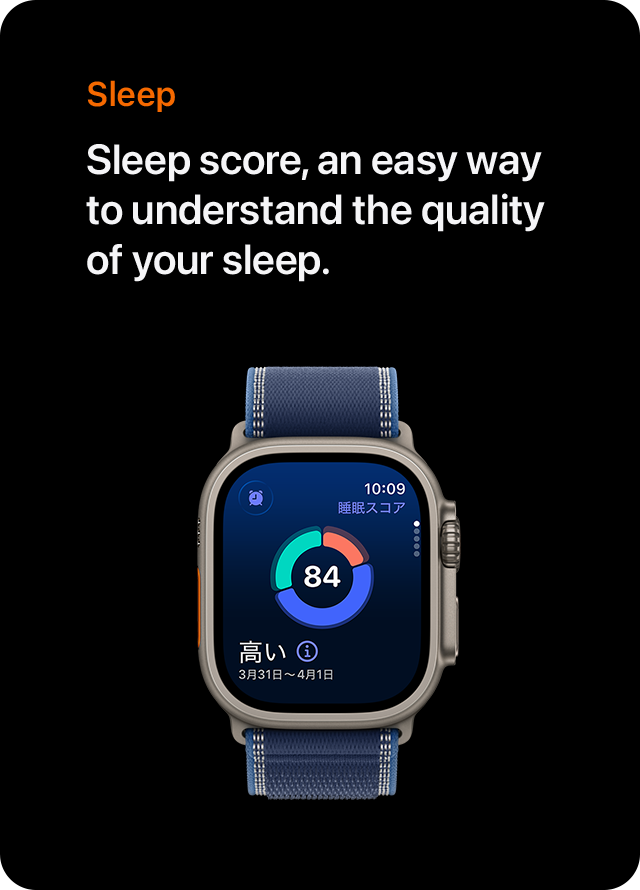 Sleep Sleep score, an easy way to understand the quality of your sleep.