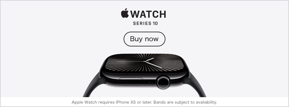 Apple Watch Series 10 Buy now Apple Watch requires iPhone XS or later. Bands are subject to availability.
