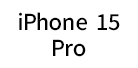 iPhone 15 pro