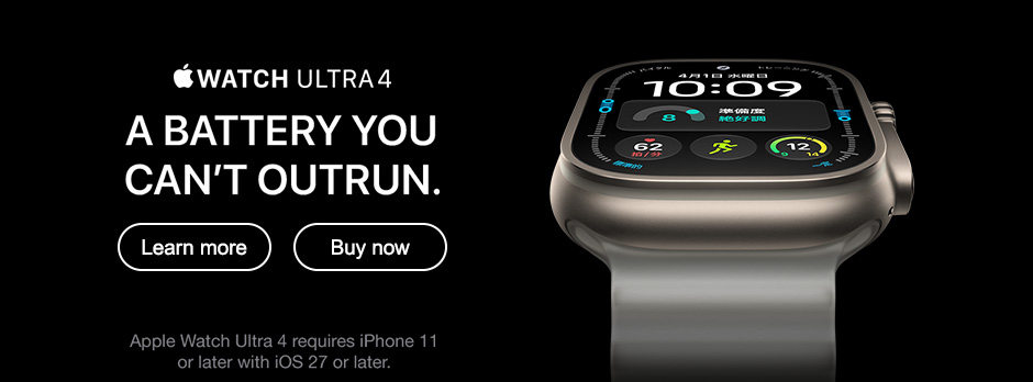 Apple Watch Ultra 4 Learn more Buy now