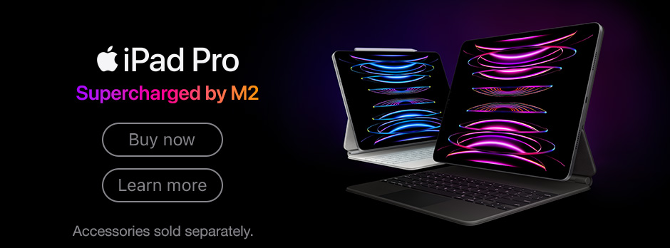 iPad Pro Supercharged by M2 Buy now Learn more Accessories sold separately.