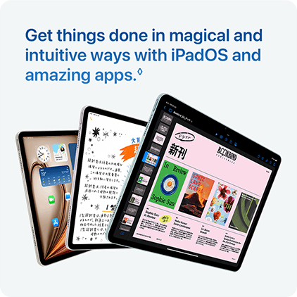 Get things done in magical and intuitive ways with iPadOS and amazing apps.