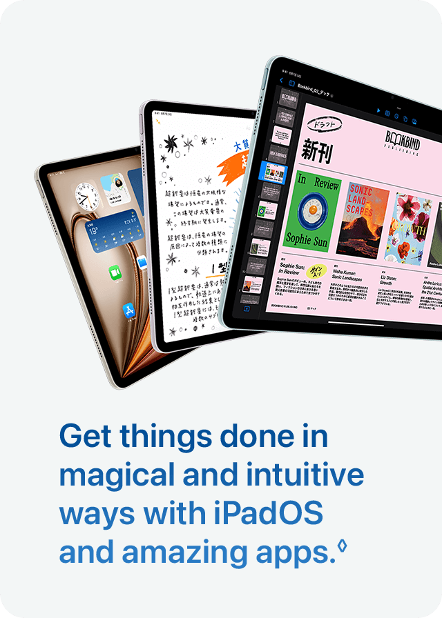 Get things done in magical and intuitive ways with iPadOS and amazing apps.