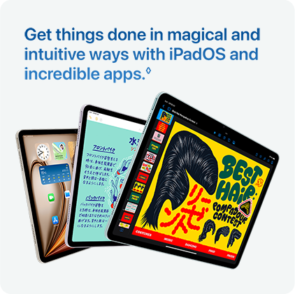 Get things done in magical and intuitive ways with iPadOS and incredible apps.&loz;