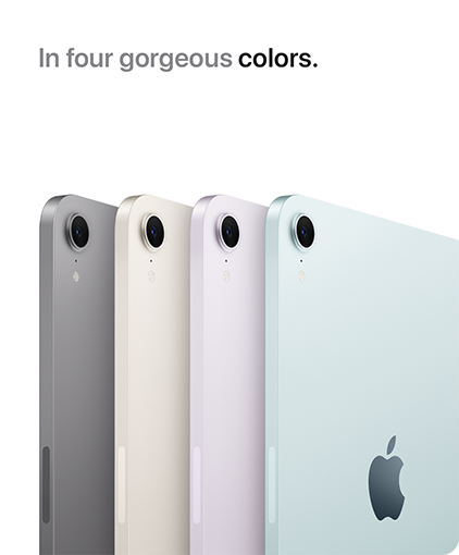In four gorgeous colors.