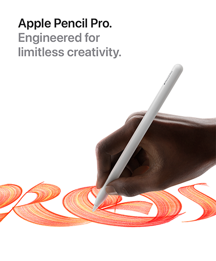 Apple Pencil Pro. Engineered for limitless creativity.