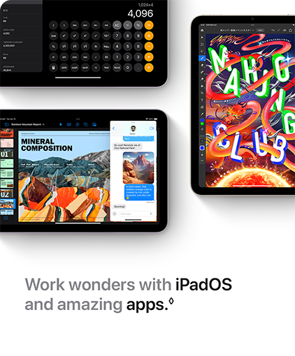 Work wonders with iPadOS and amazing apps.