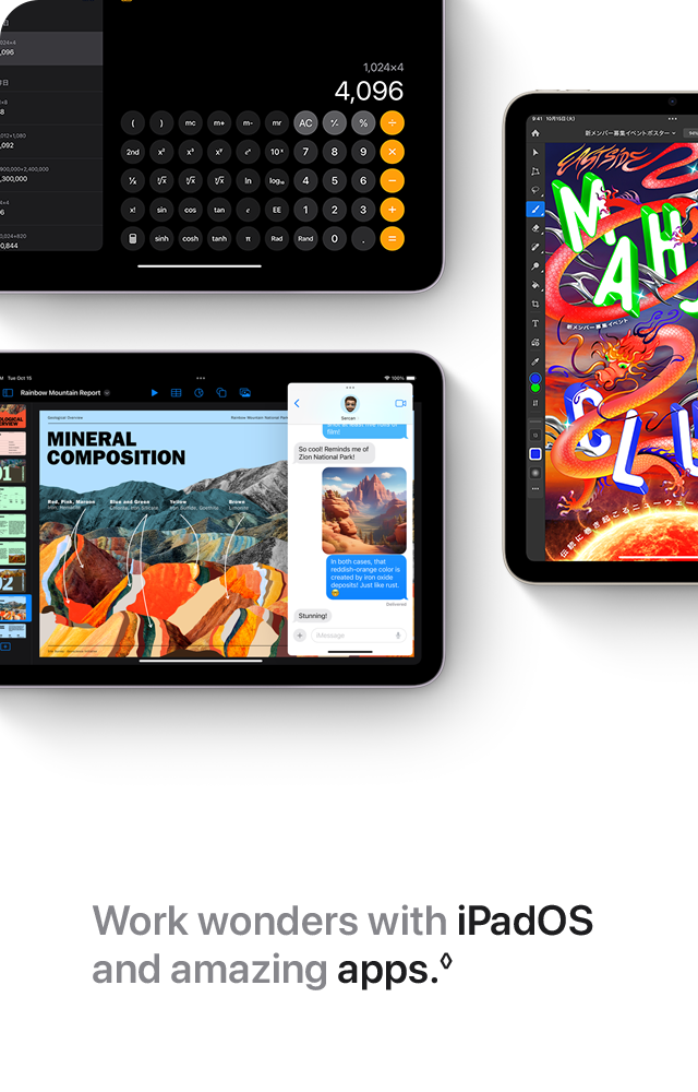 Work wonders with iPadOS and amazing apps.