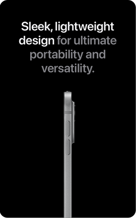 Sleek, lightweight design for ultimate portability and versatility.