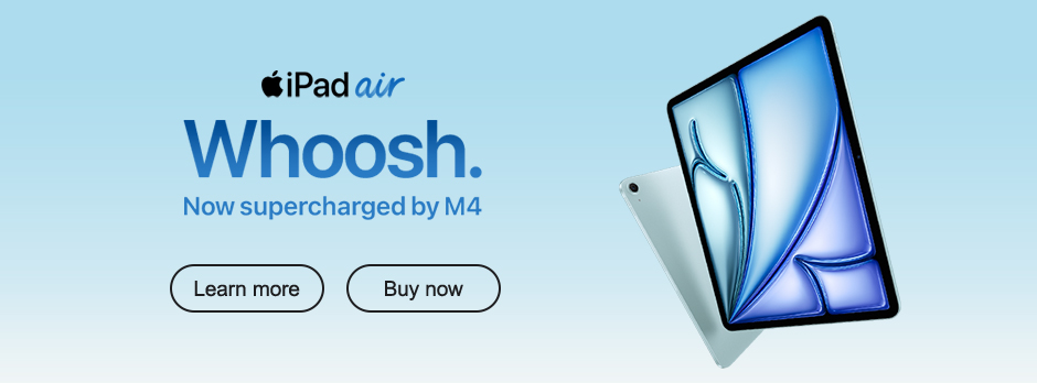 iPad Air (M4) Learn more Buy now