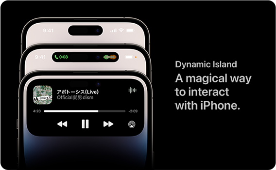 Dynamic Island A magical way to interact with iPhone.