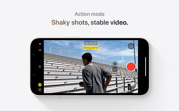Action mode Shaky shots,stable video.